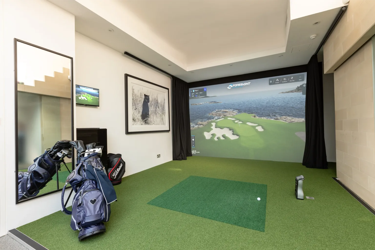 Gym Curtain Sim Right Angle QuadHawk 1